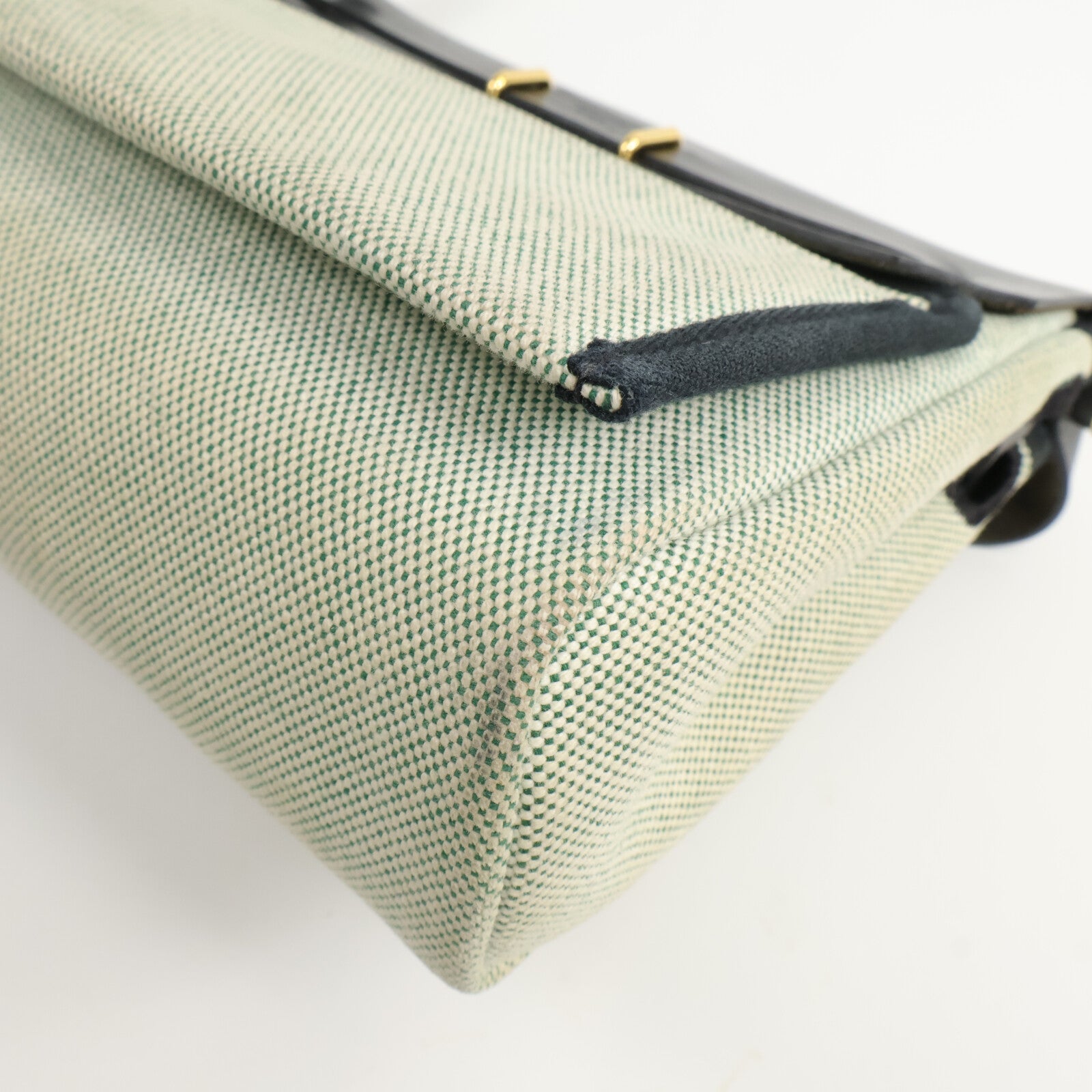 HERMES 帆布Mini Herbag肩背袋