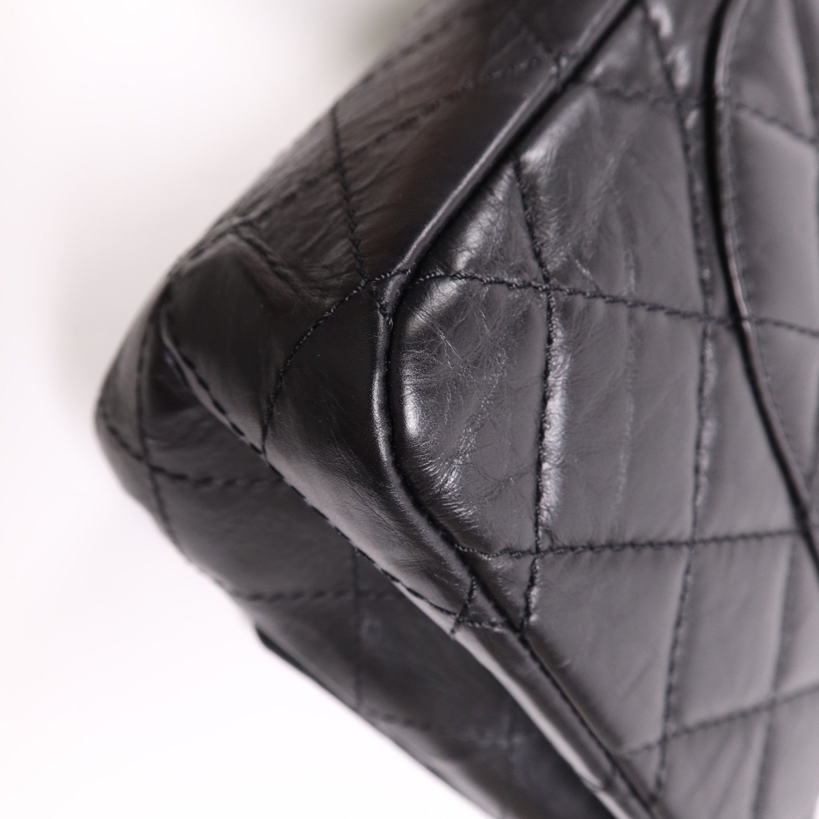 CHANEL 【激減優惠】牛皮皮革2.55銀扣鏈帶肩背袋