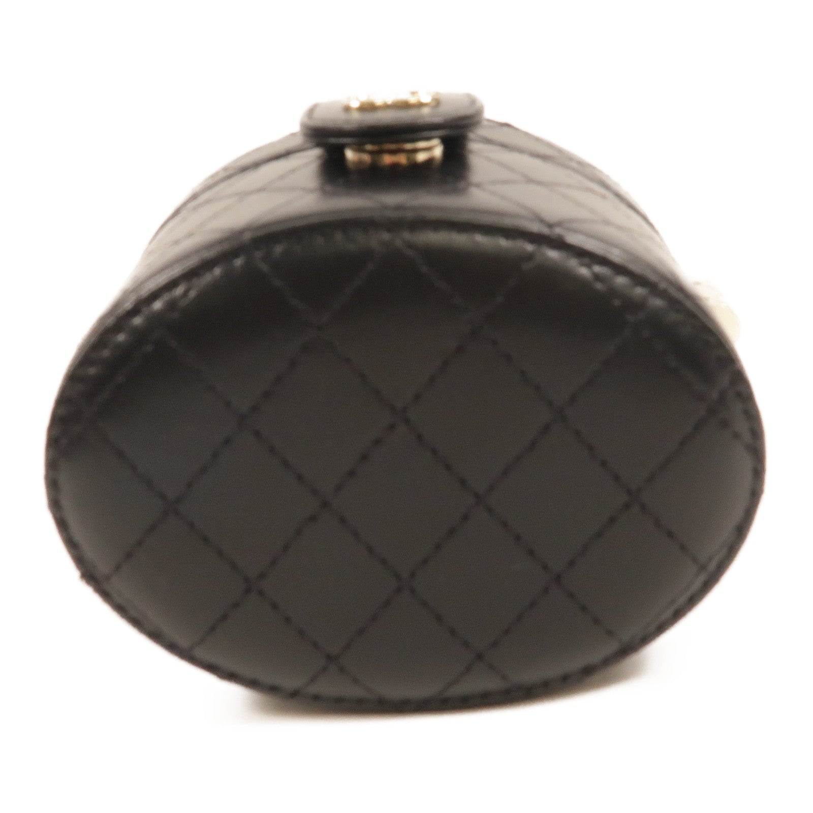 CHANEL 羊皮皮革Mini Round Vanity肩背袋