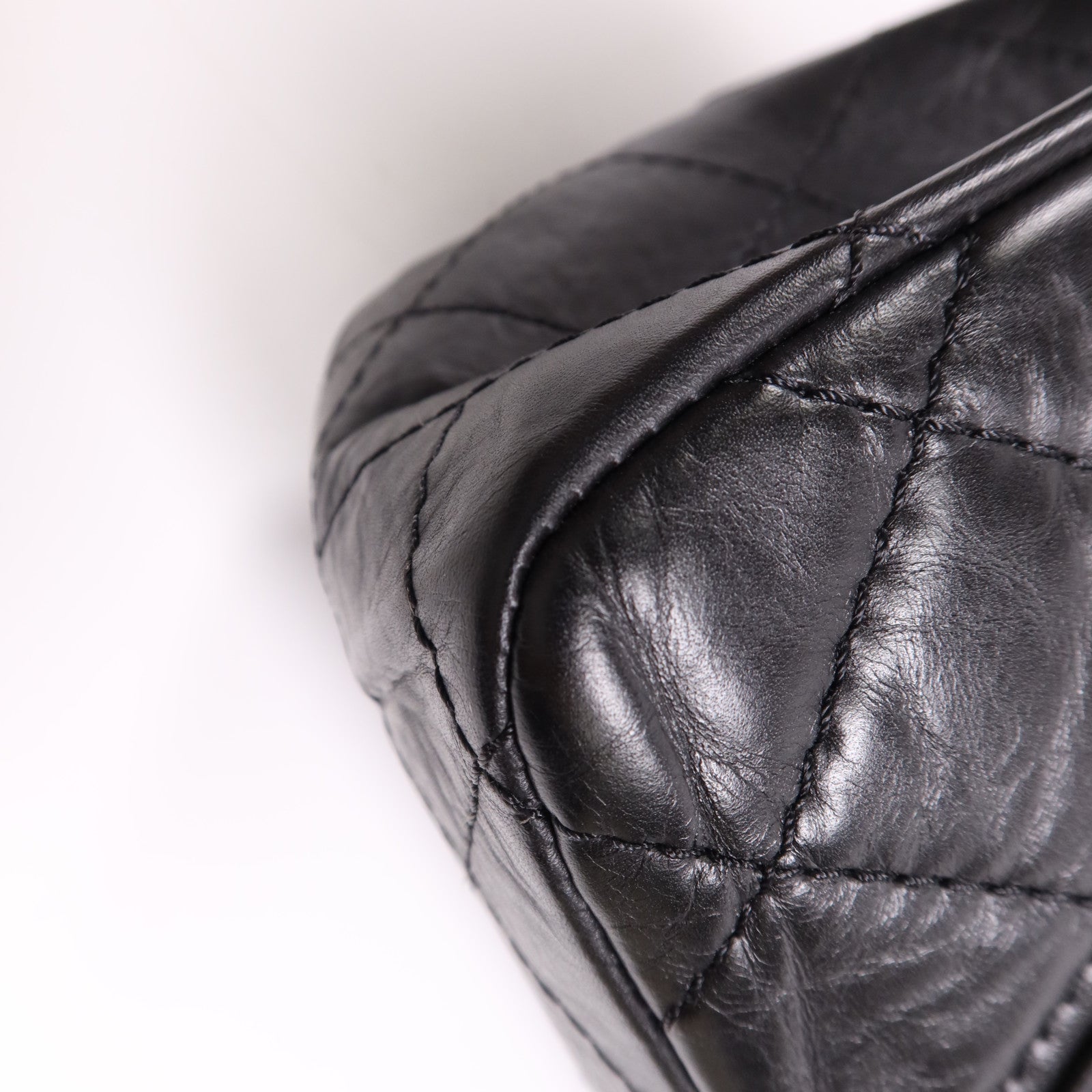 CHANEL 牛皮皮革2.55銀扣鏈帶肩背袋