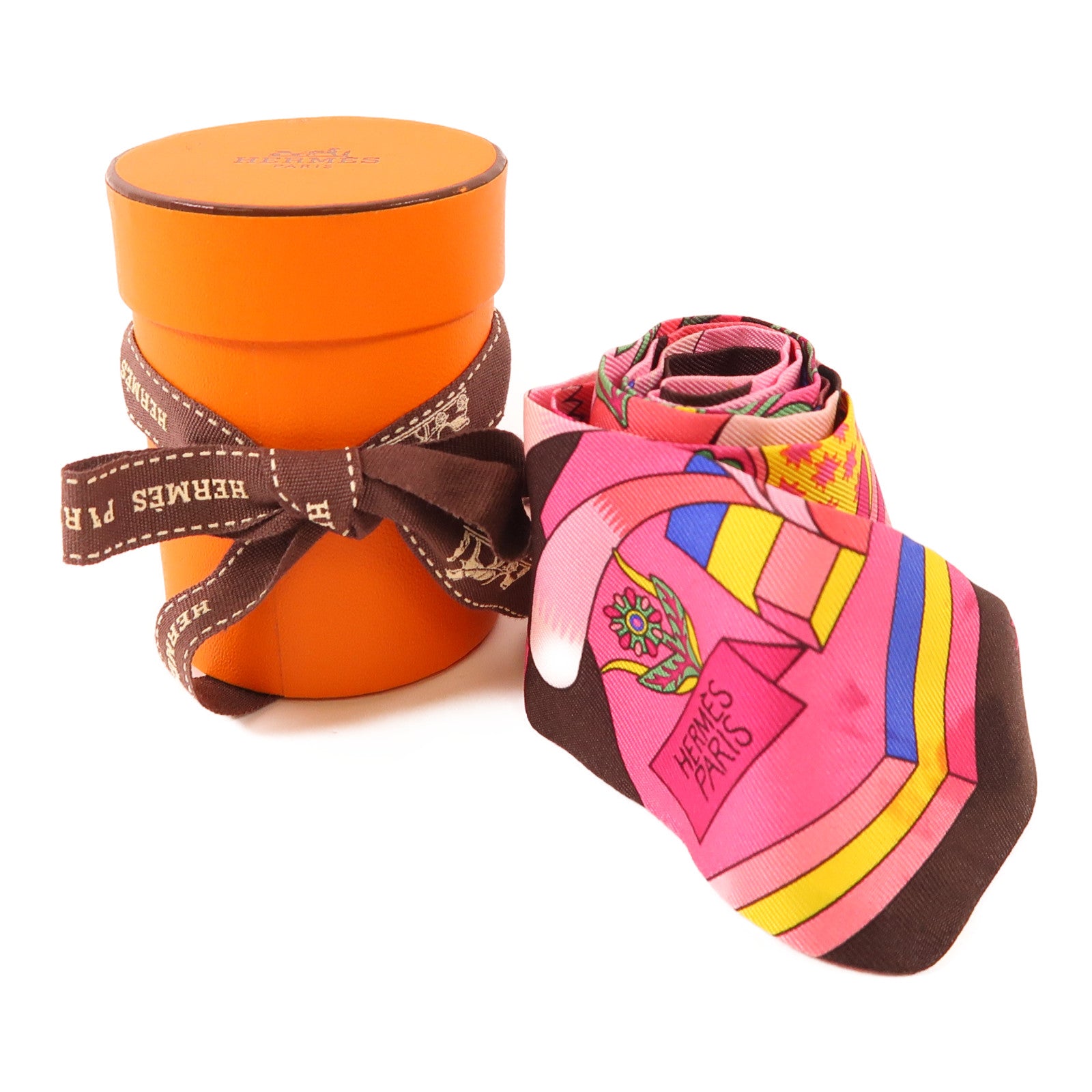 HERMES 絲質Twilly絲巾