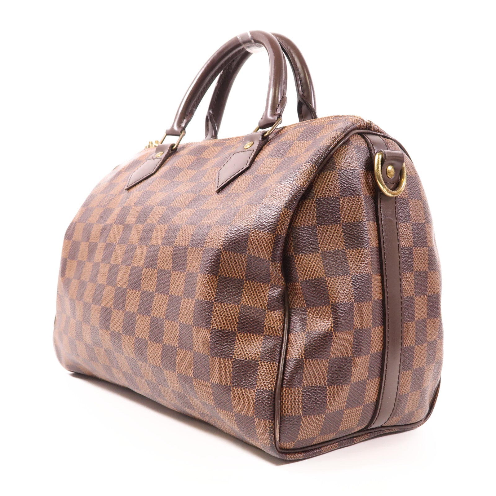 LOUIS VUITTON 【激減優惠】Damier Speedy Bandouliere 30金扣手挽肩背兩用袋