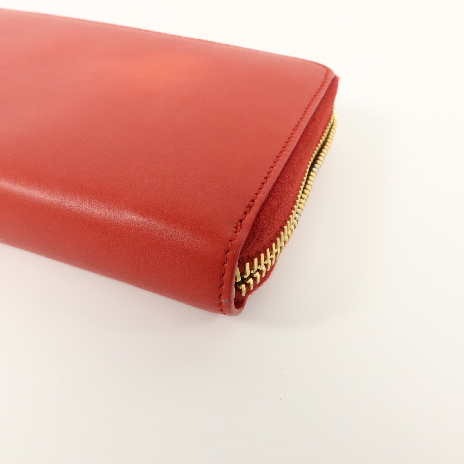 SAINT LAURENT 牛皮皮革Long Round Wallet長錢包
