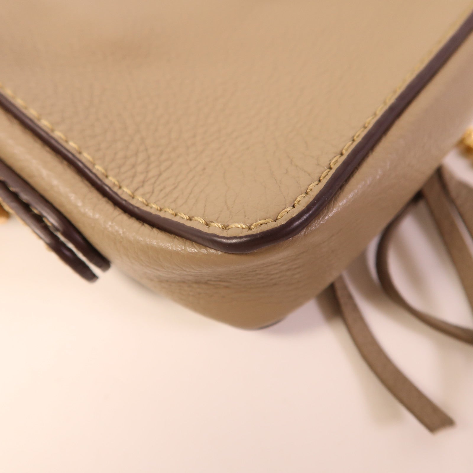 SEE BY CHLOE 牛皮皮革/麂皮皮革Shoulder Bag金扣肩背袋