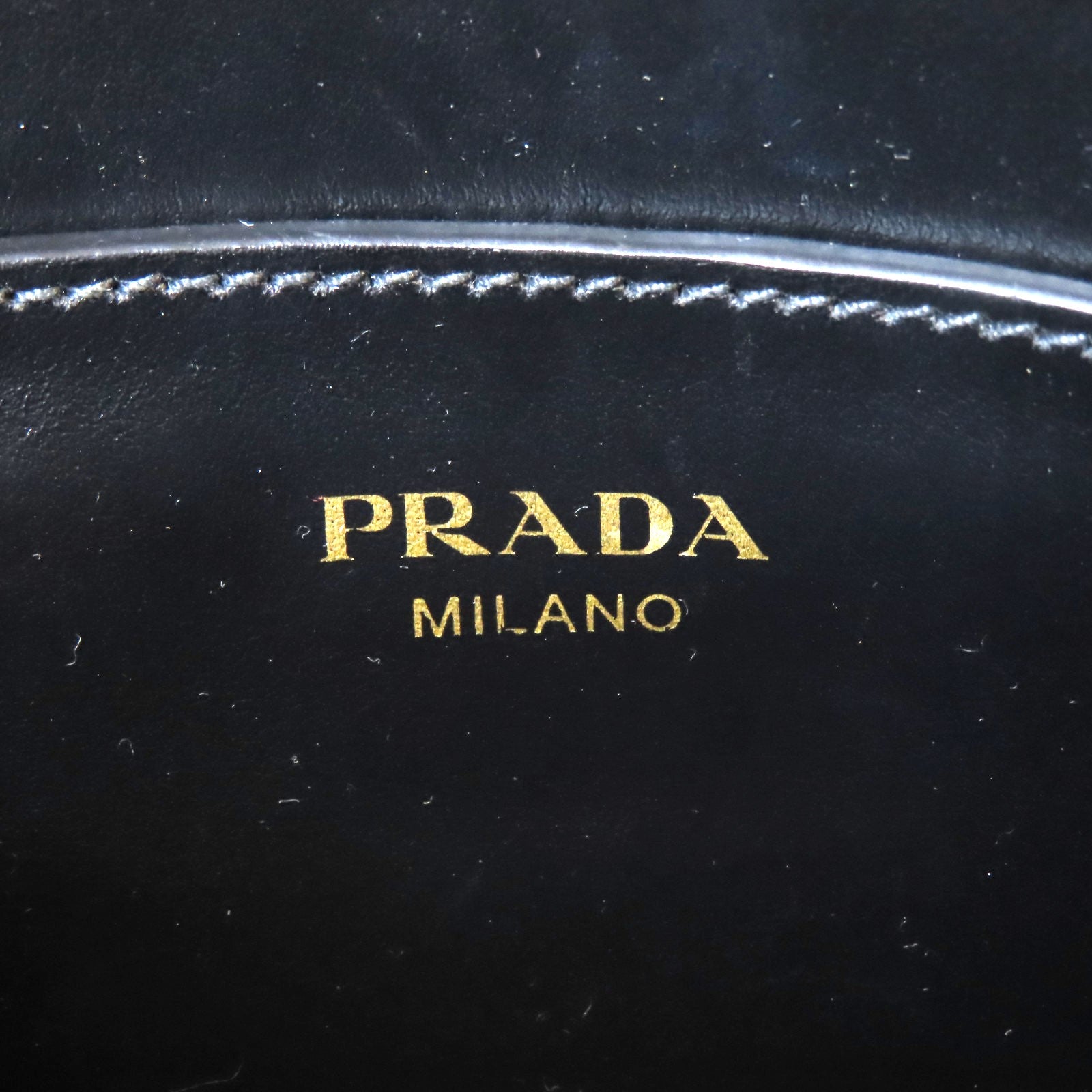 PRADA Saffiano皮革2 Way Shoulder金扣手挽肩背兩用袋黑色