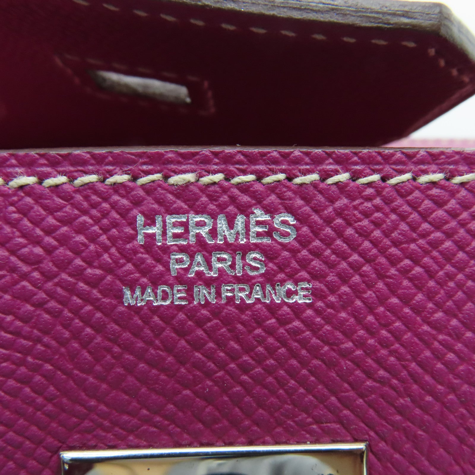 HERMES 【清倉大減價】Epsom皮革Birkin 30銀扣手挽袋紫色