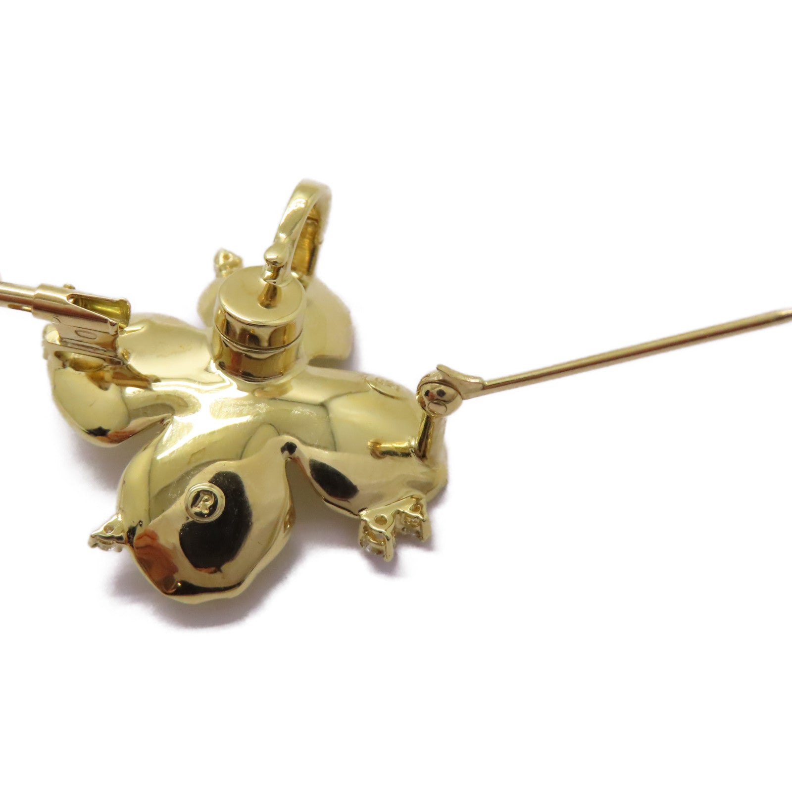 JEWELRY 【激減優惠】18K黃金Diamond Brooch 0.21ct鑽石胸針