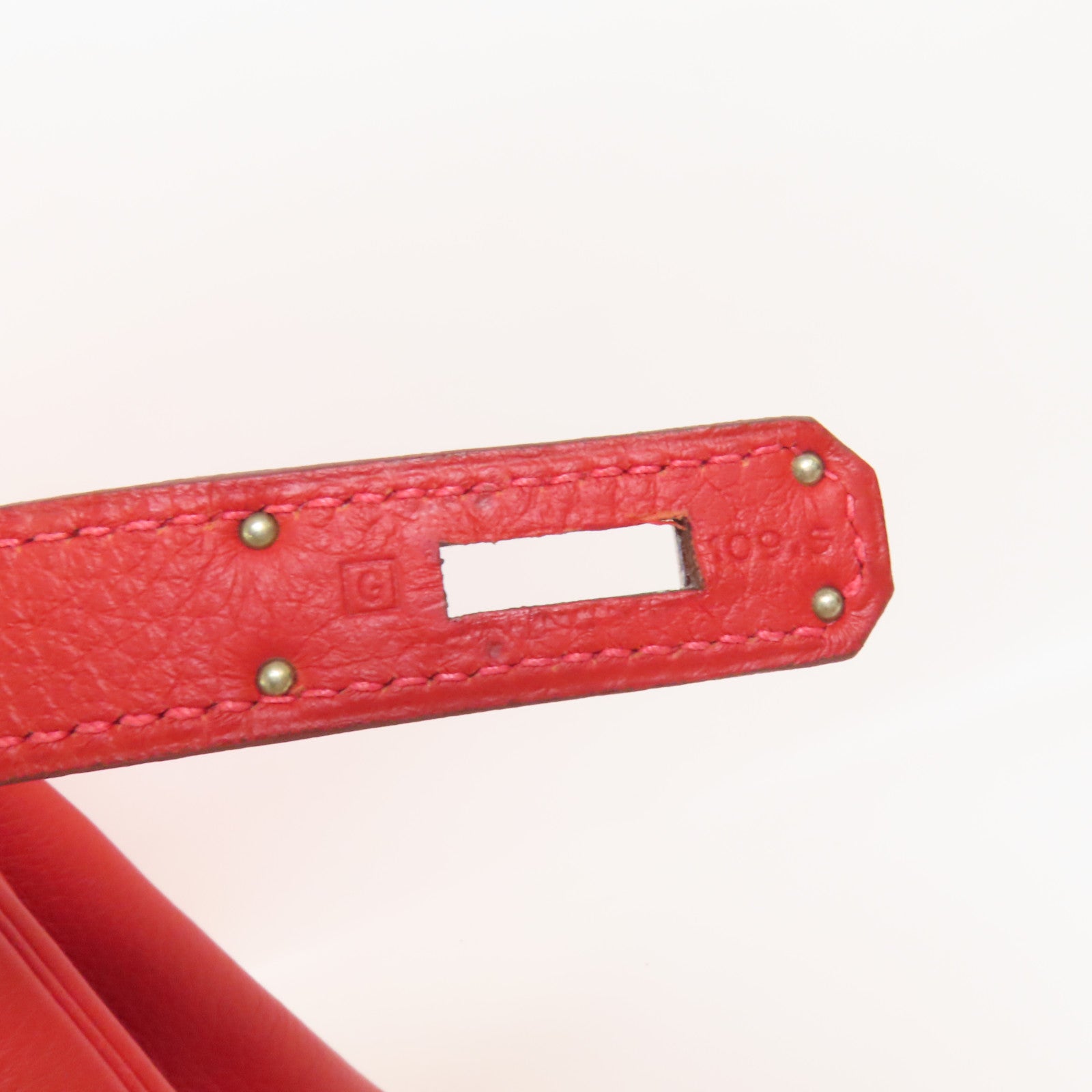 HERMES Togo皮革Kelly 32手挽肩背兩用袋Rouge de Coeur