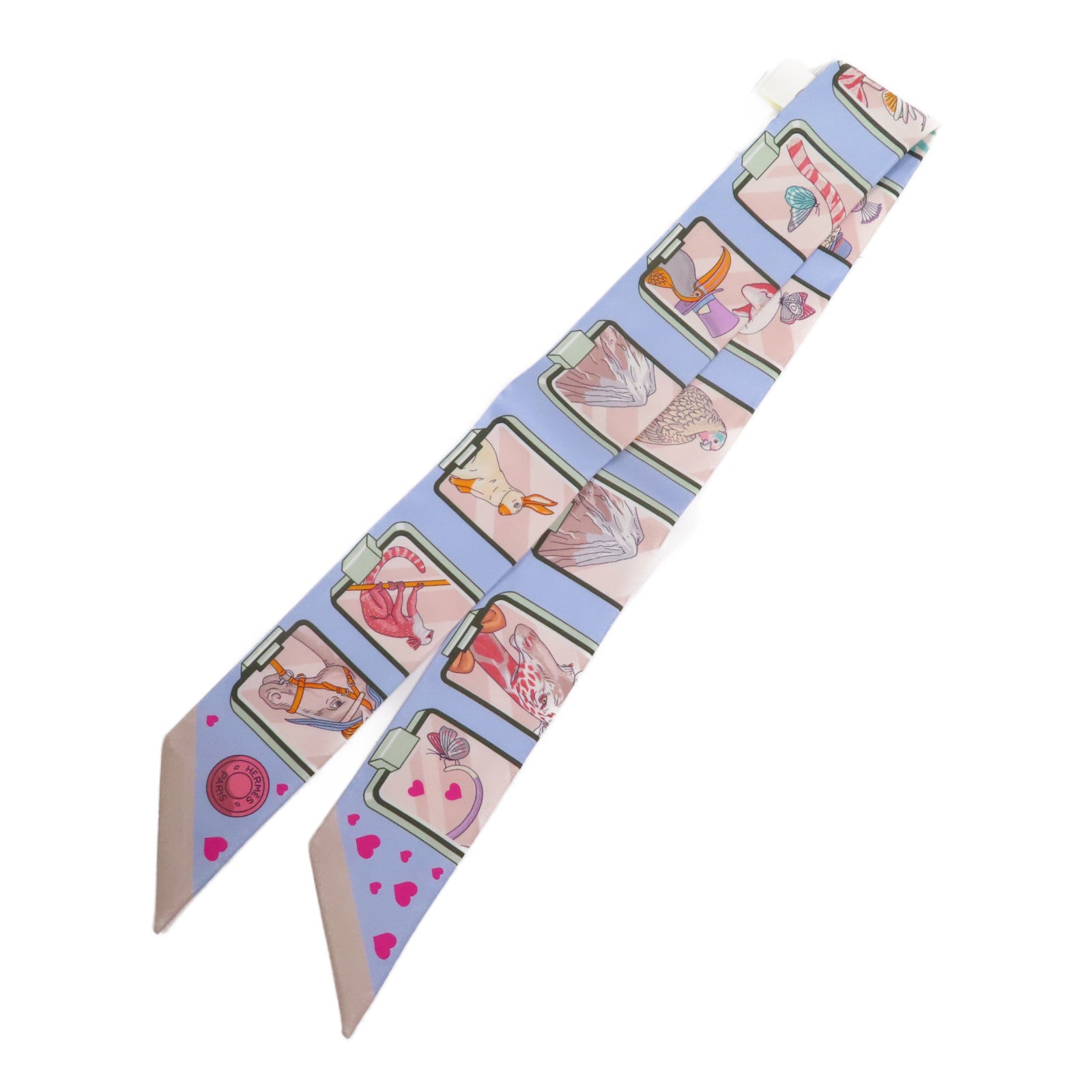 HERMES 絲質Twilly絲巾