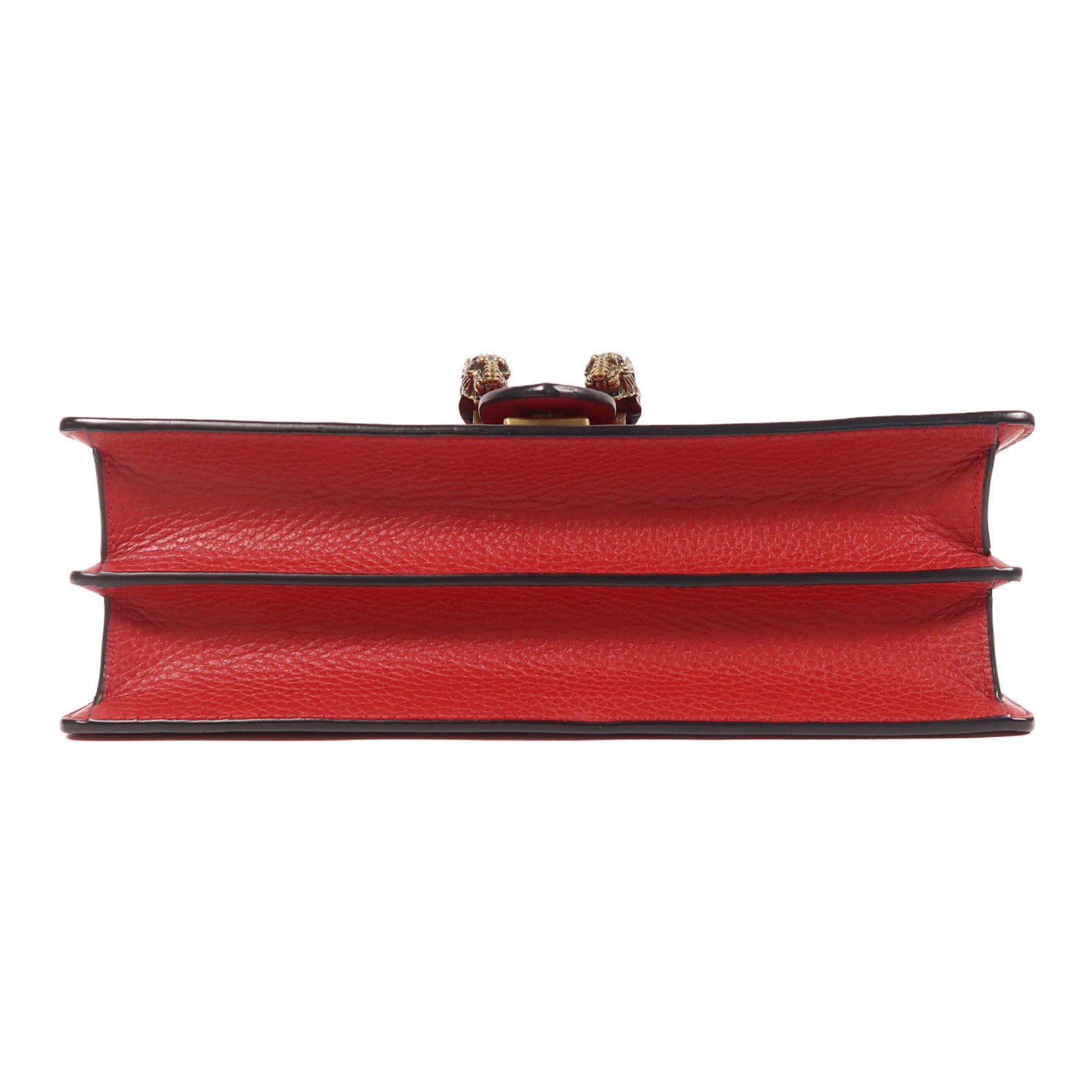GUCCI GG Chain Shoulder Bag 400249 Calfskin Leather Red