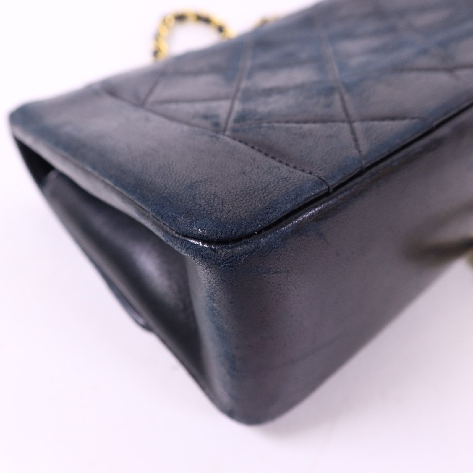 CHANEL 羊皮皮革Diana金扣鏈帶肩背袋
