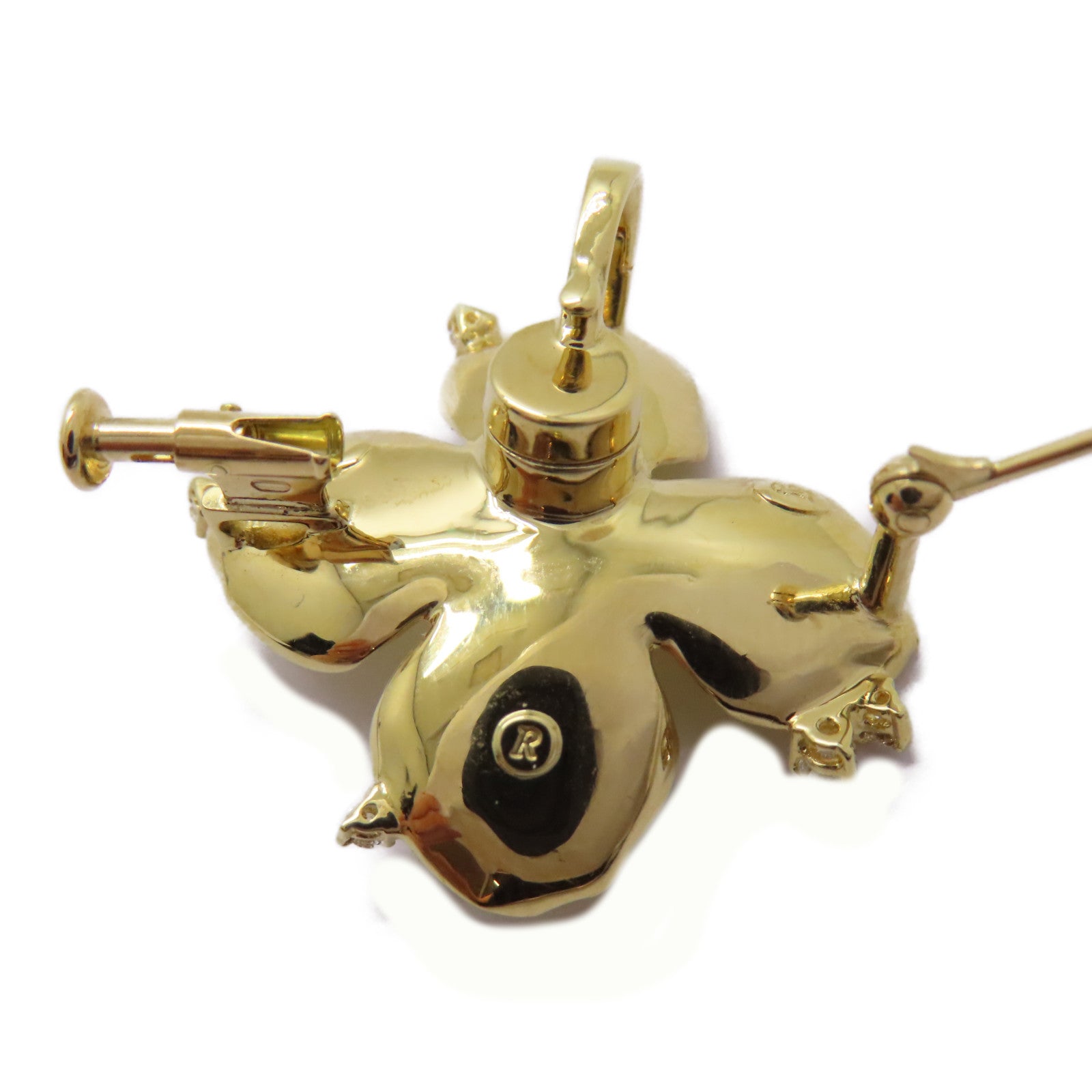JEWELRY 【激減優惠】18K黃金Diamond Brooch 0.21ct鑽石胸針