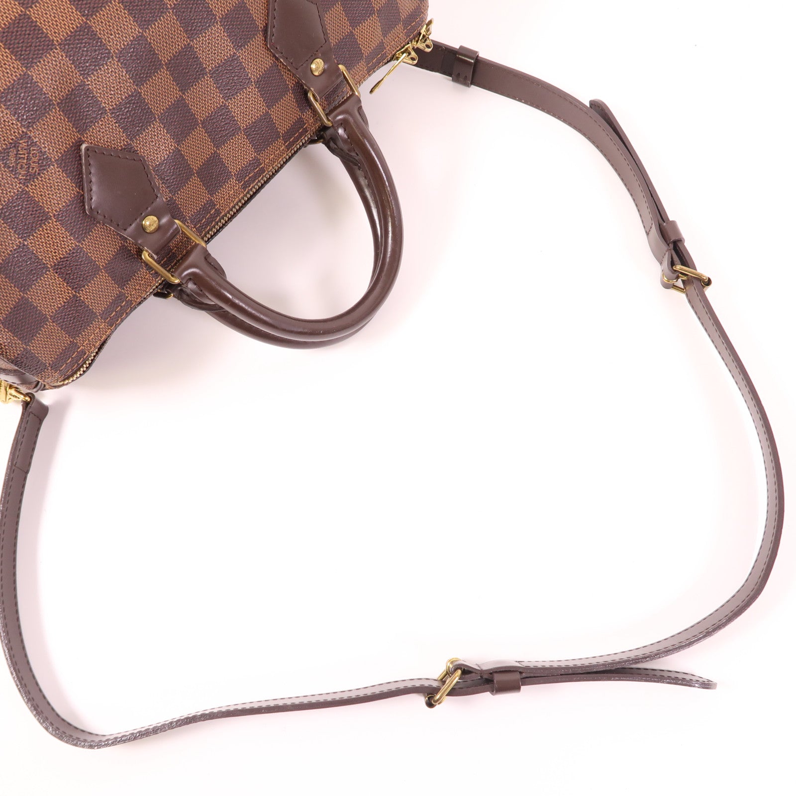LOUIS VUITTON 【激減優惠】Damier Speedy Bandouliere 30金扣手挽肩背兩用袋