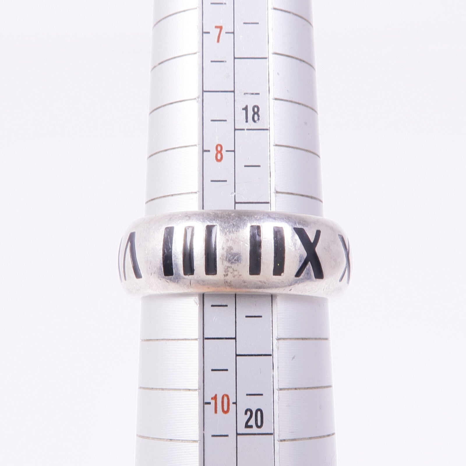 TIFFANY＆CO 925純銀Atlas Ring 2003戒指US#8.75