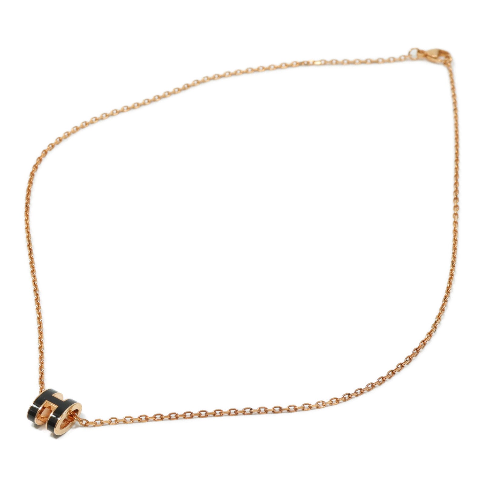 HERMES 金屬/琺瑯Mini Pop H Necklace項鍊