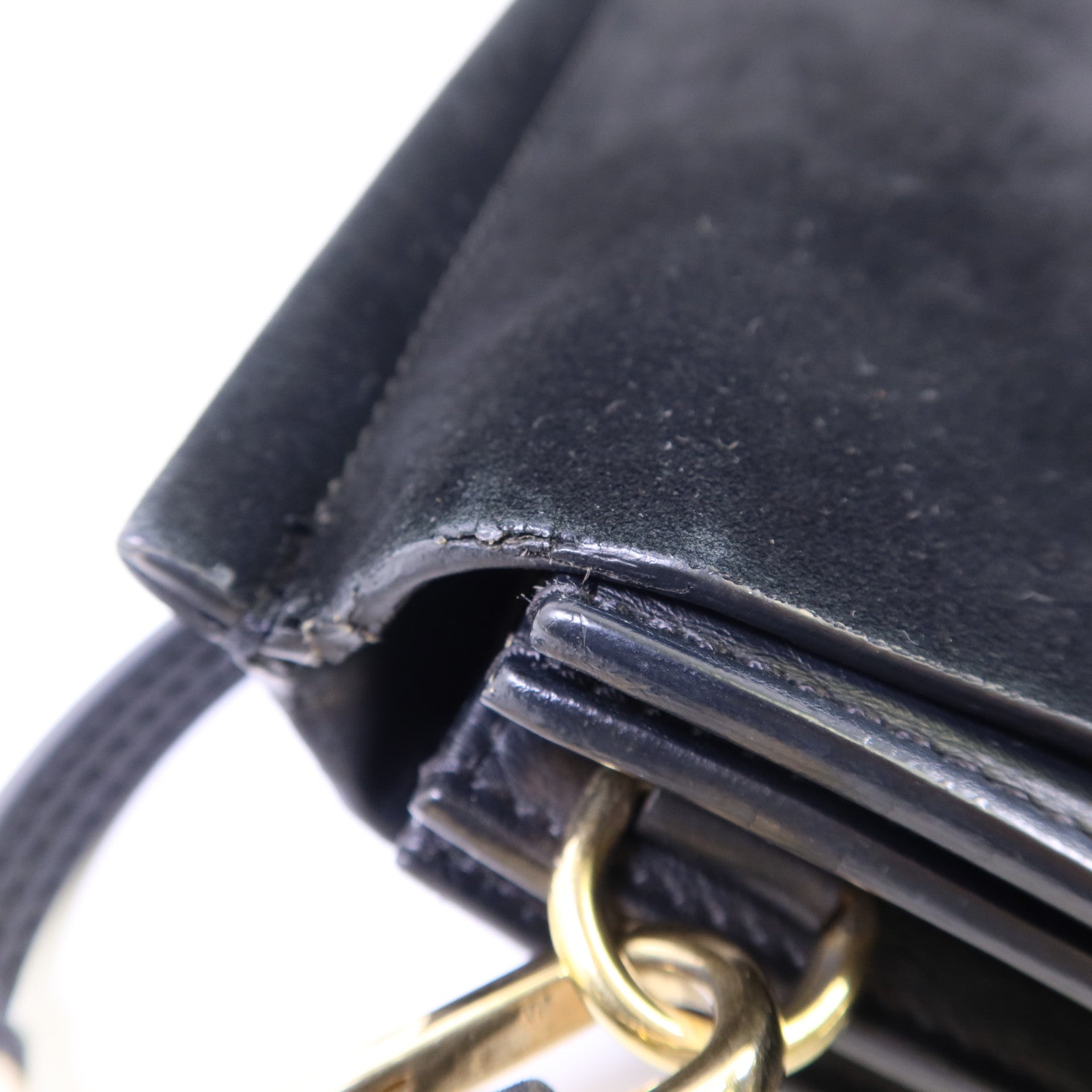 Chloe 牛皮皮革/麂皮皮革Faye金扣肩背袋