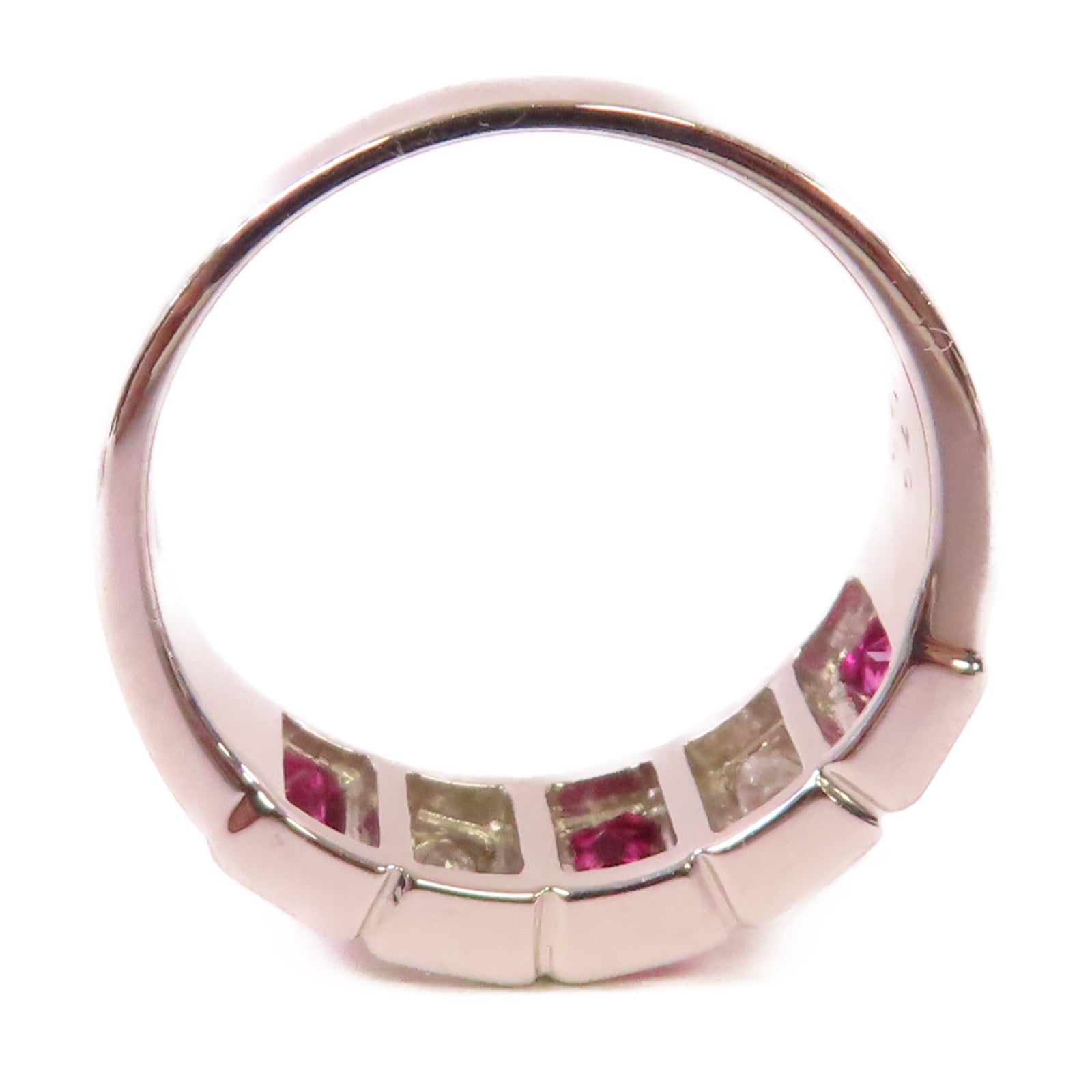 JEWELRY 【激減優惠】PT900鉑金/0.70ct紅寶石/0.40ct鑽石Ruby Ring戒指US#6.75