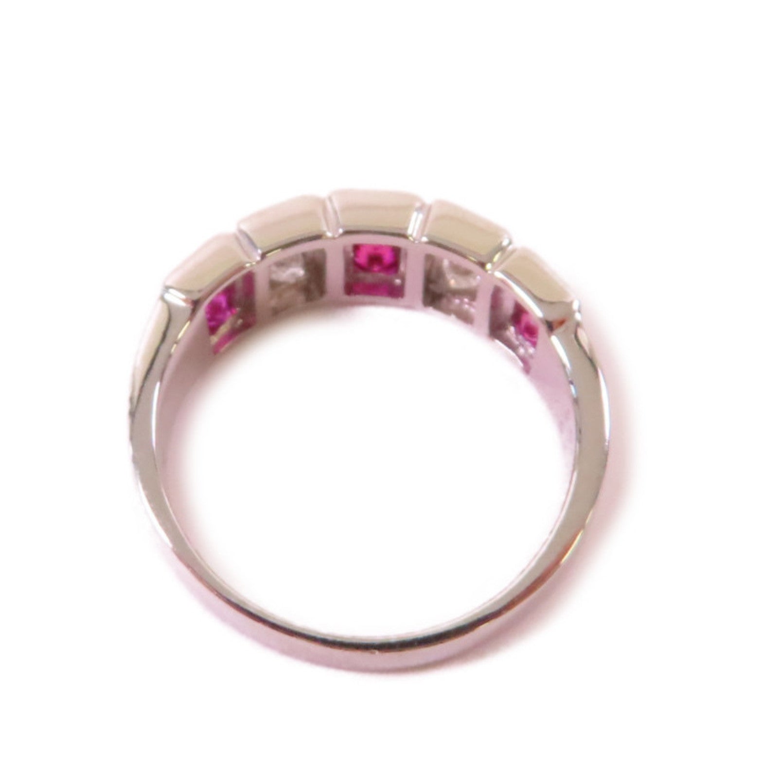 JEWELRY 【激減優惠】PT900鉑金/0.70ct紅寶石/0.40ct鑽石Ruby Ring戒指US#6.75