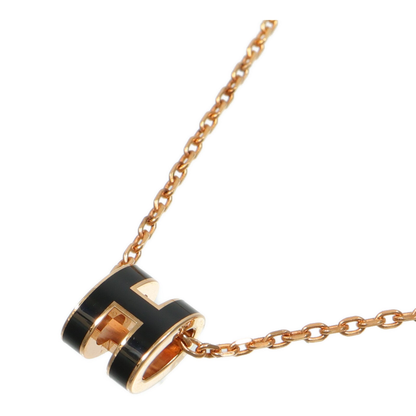 HERMES 金屬/琺瑯Mini Pop H Necklace項鍊