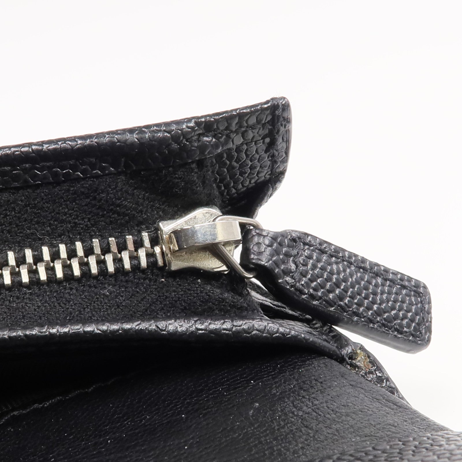 SAINT LAURENT 牛皮皮革Wallet銀扣錢包