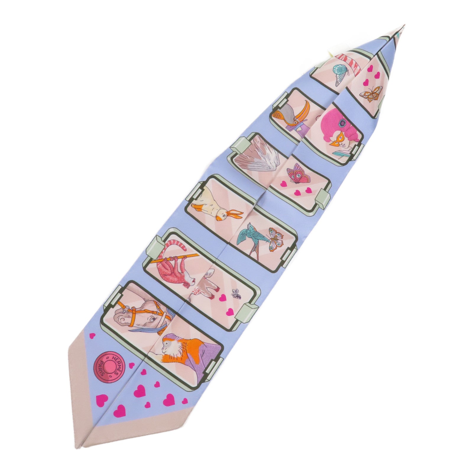 HERMES 絲質Twilly絲巾