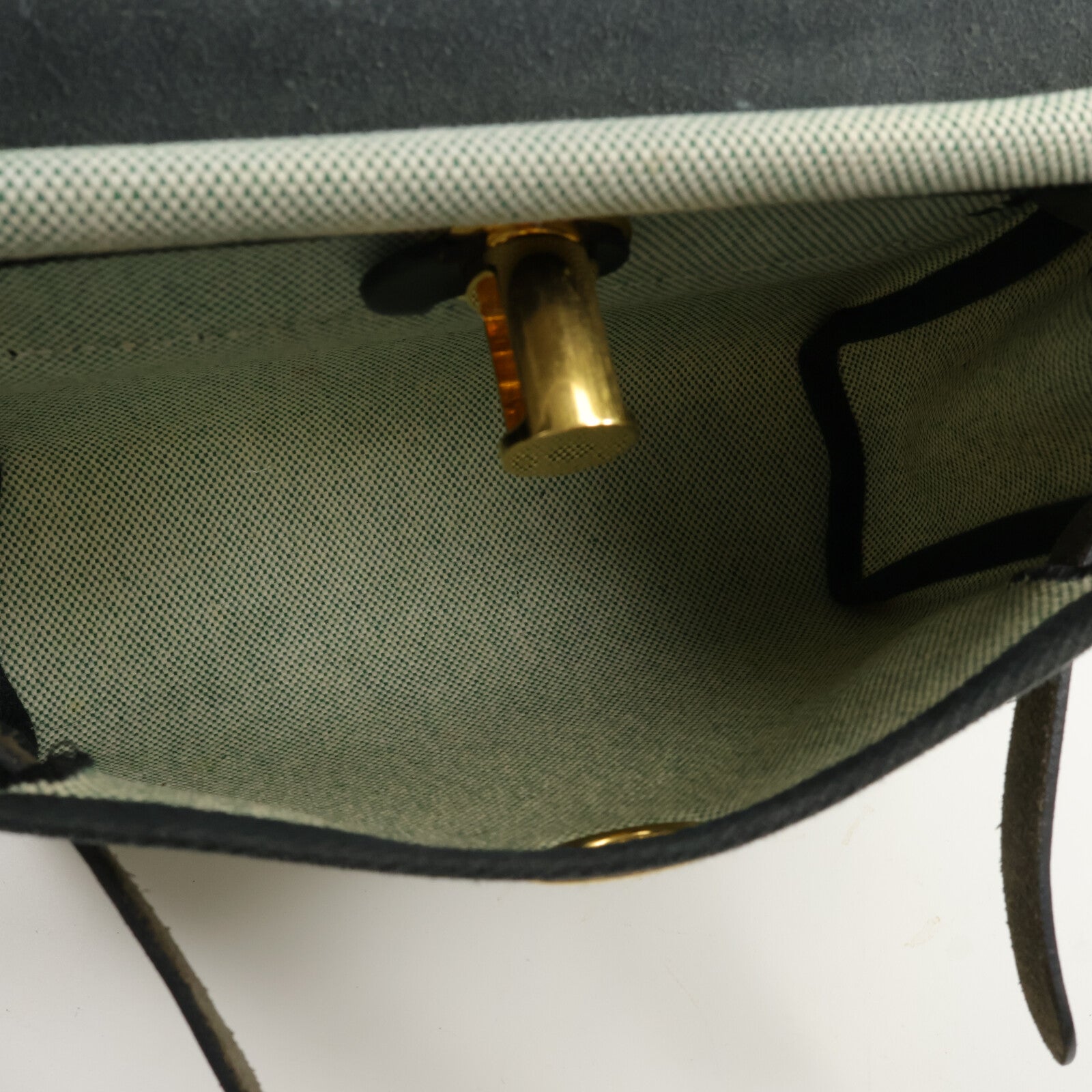 HERMES 帆布Mini Herbag肩背袋