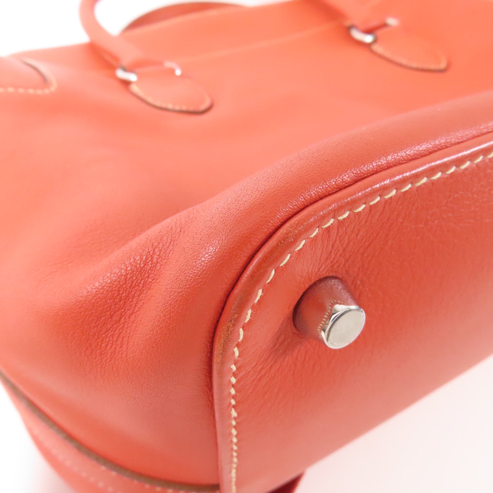 HERMES 【激減優惠】Evercolor皮革Toolbox 26銀扣手挽肩背兩用袋Sanguine