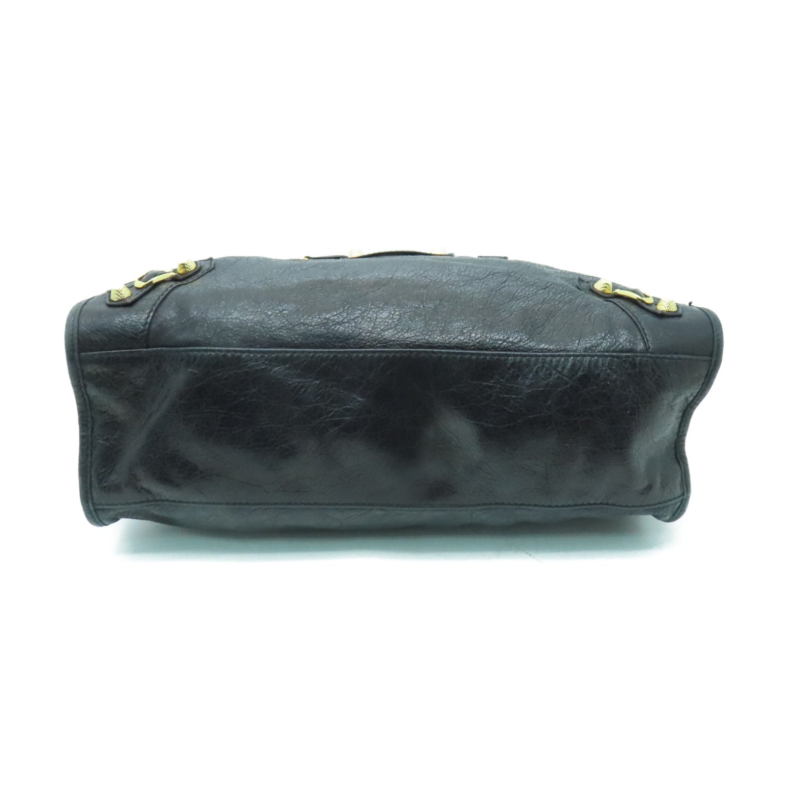 BALENCIAGA 【激減優惠】皮革Giant City金扣手挽肩背兩用袋黑色
