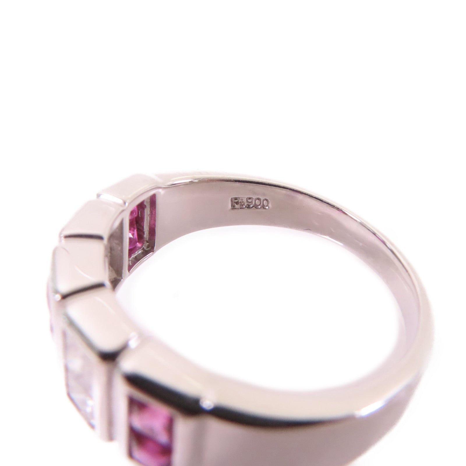 JEWELRY 【激減優惠】PT900鉑金/0.70ct紅寶石/0.40ct鑽石Ruby Ring戒指US#6.75