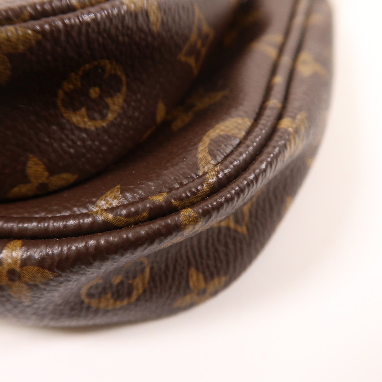 LOUIS VUITTON Monogram Multi Pochette Accessoires金扣手挽肩背兩用袋棕色