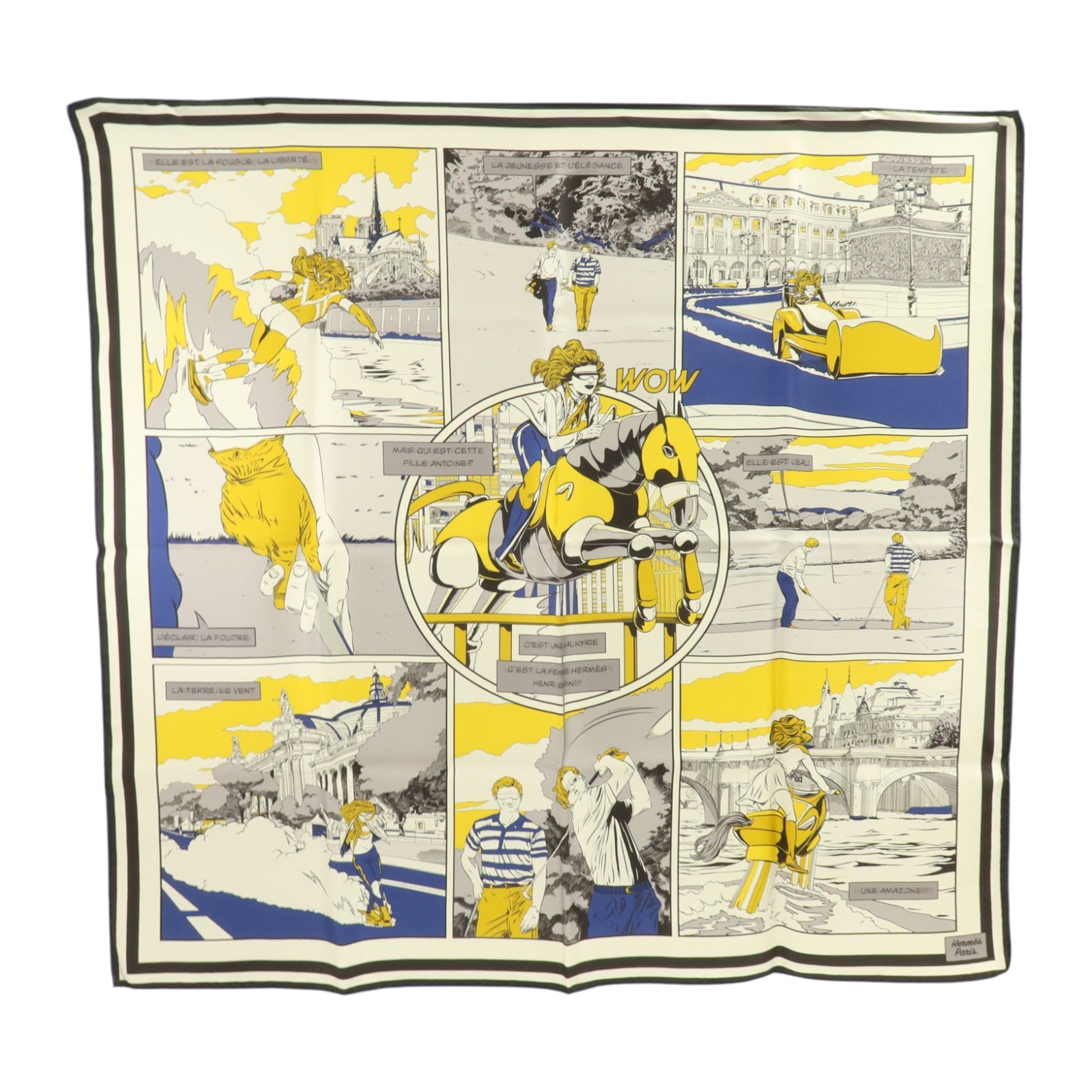 HERMES 絲質Scarf 90x90cm絲巾