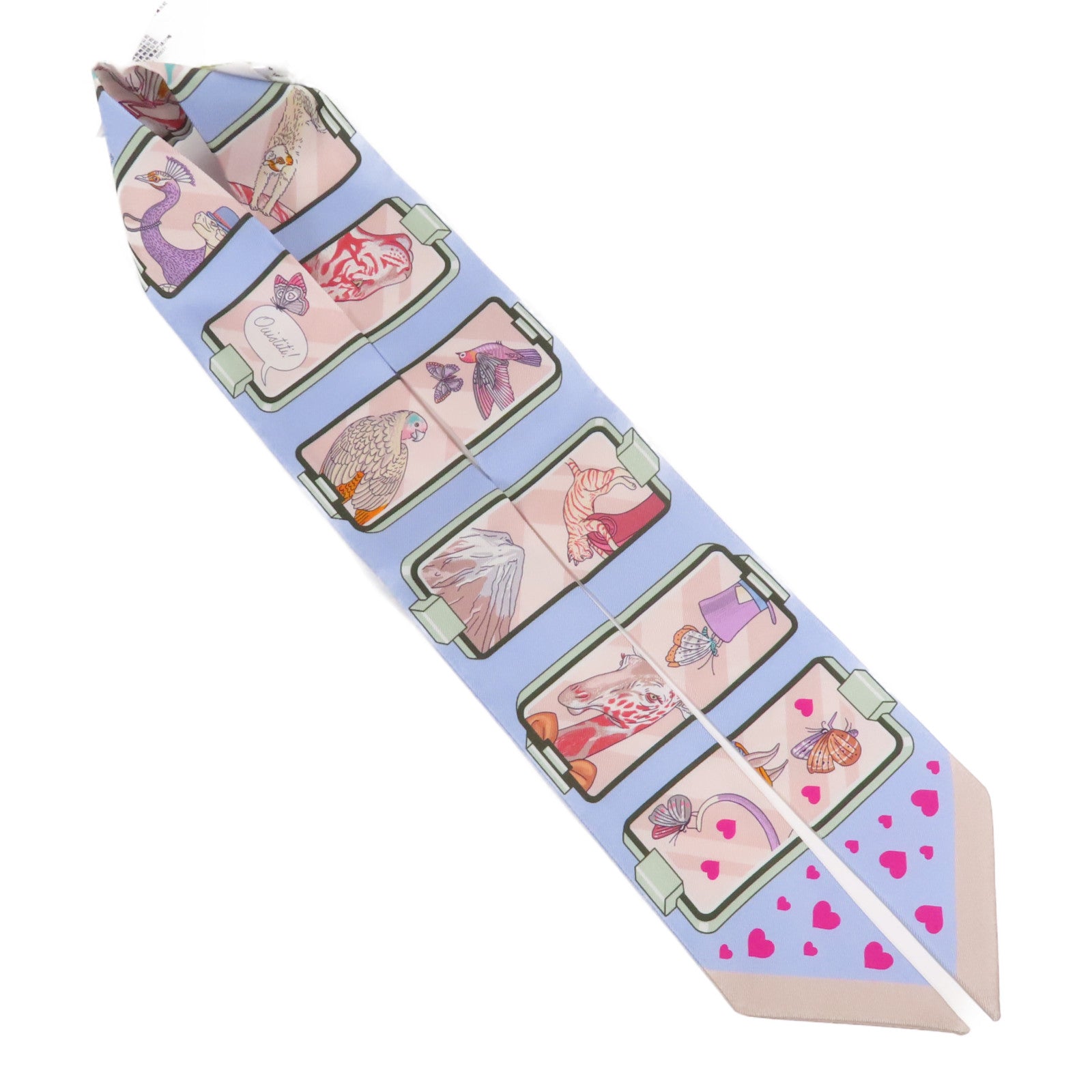 HERMES 絲質Twilly絲巾