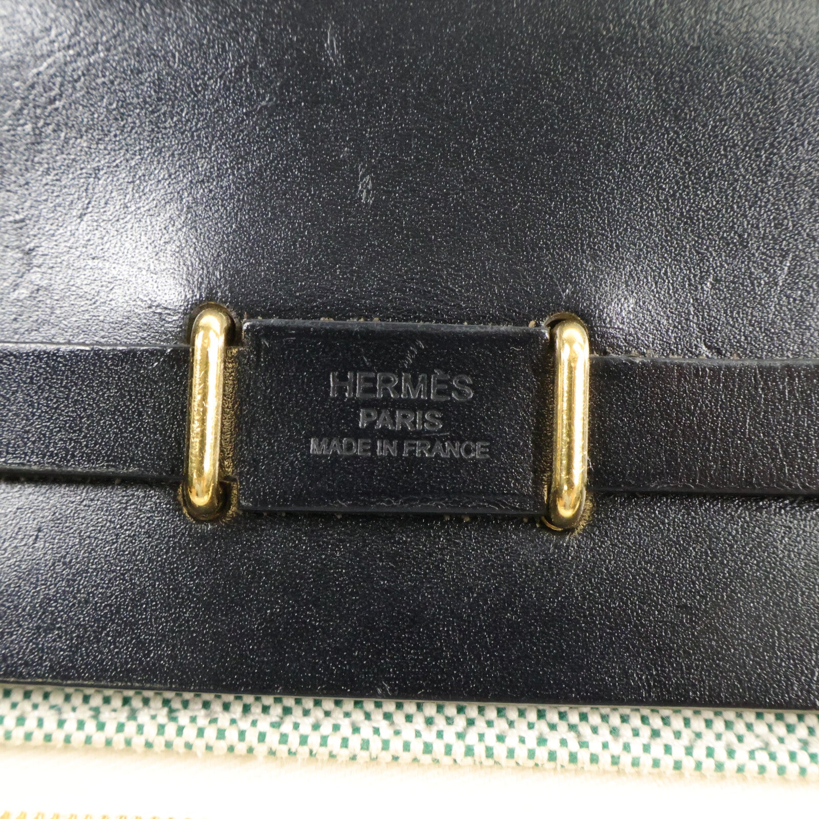 HERMES 帆布Mini Herbag肩背袋
