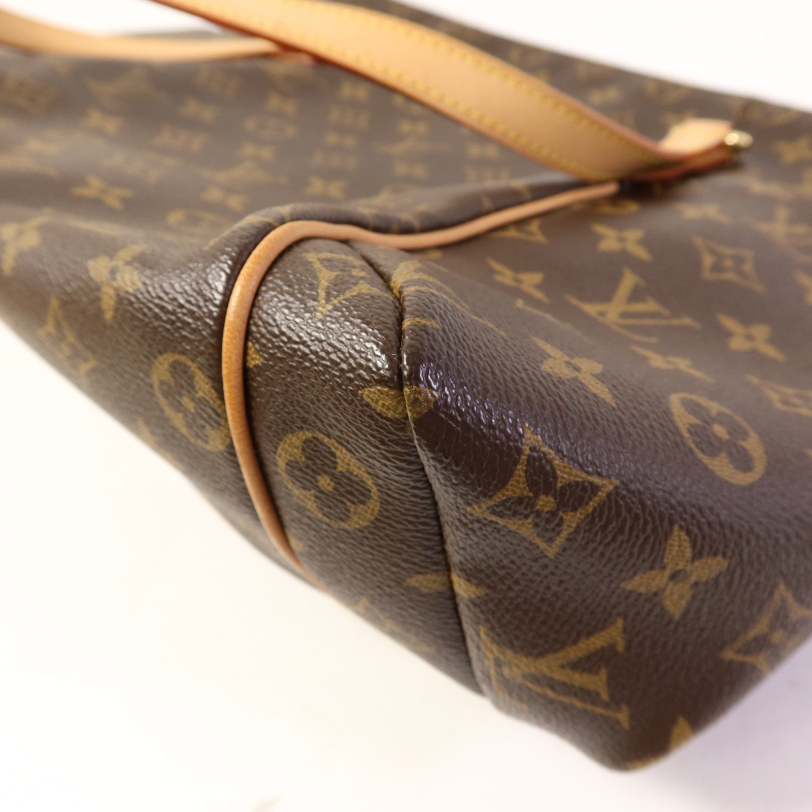 LOUIS VUITTON Monogram Totally MM金扣肩背袋棕色