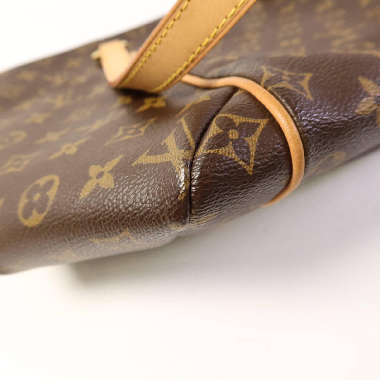 LOUIS VUITTON Monogram Totally MM金扣肩背袋棕色