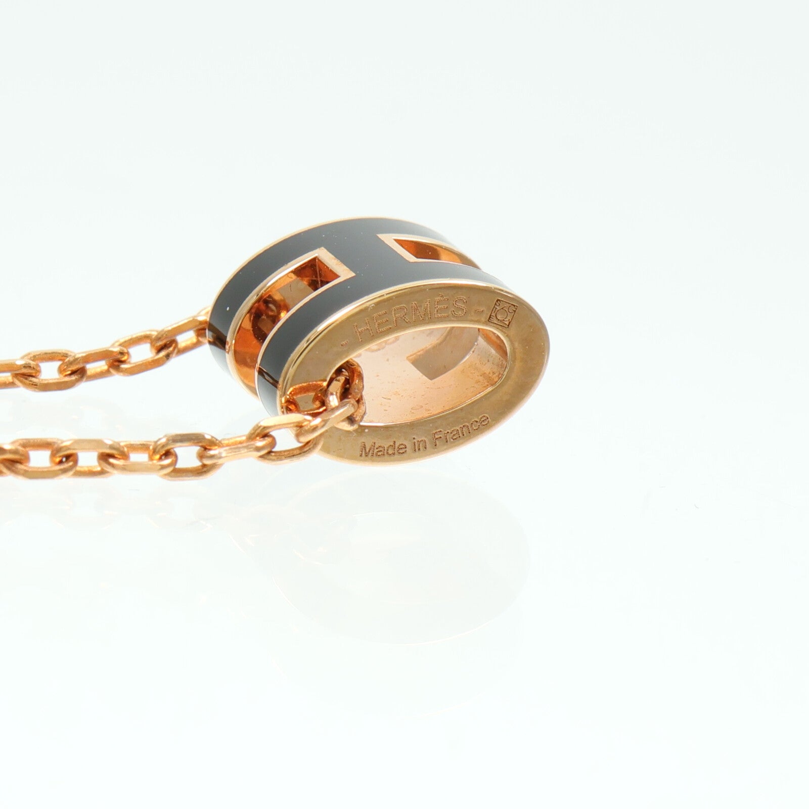 HERMES 金屬/琺瑯Mini Pop H Necklace項鍊