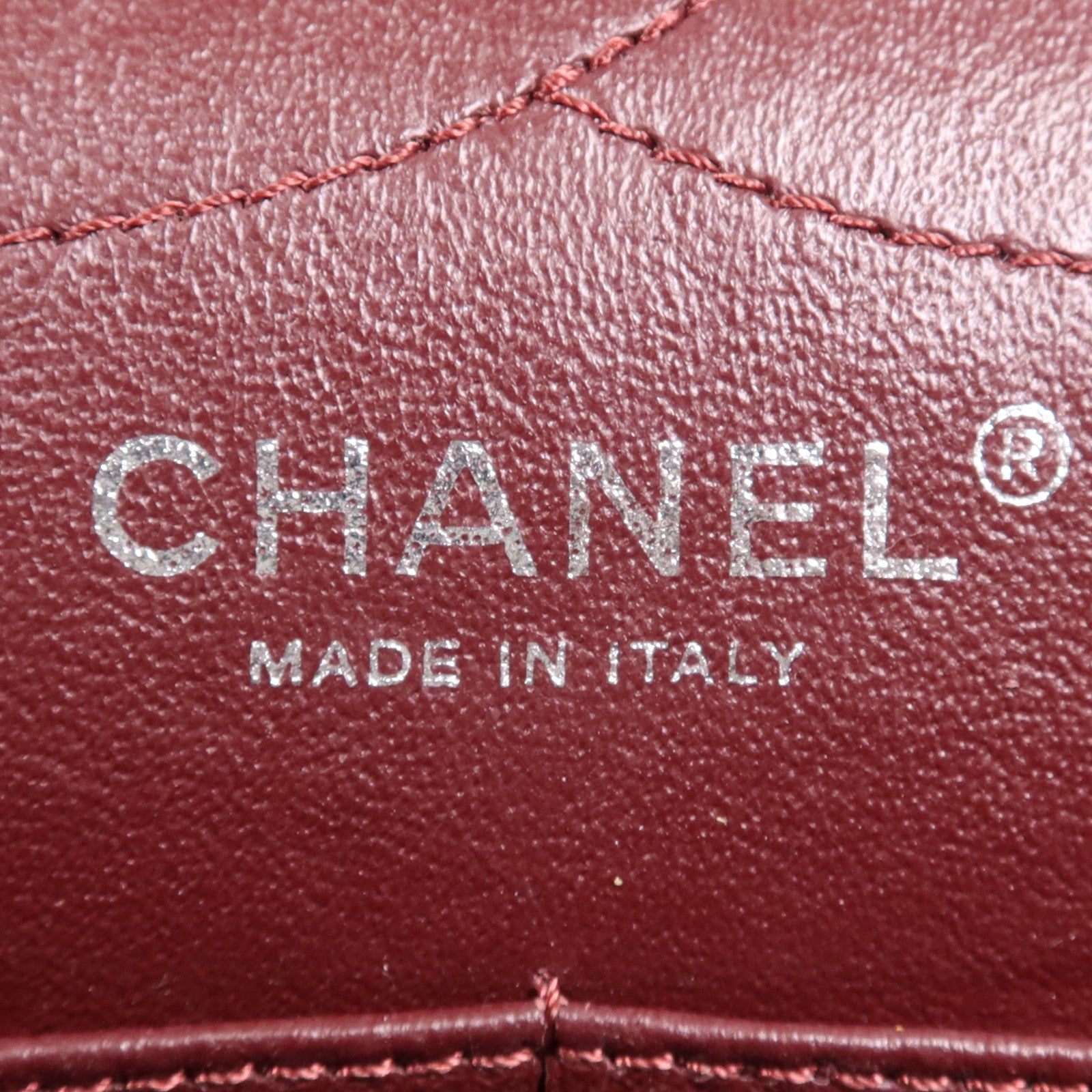 CHANEL 牛皮皮革2.55銀扣鏈帶肩背袋