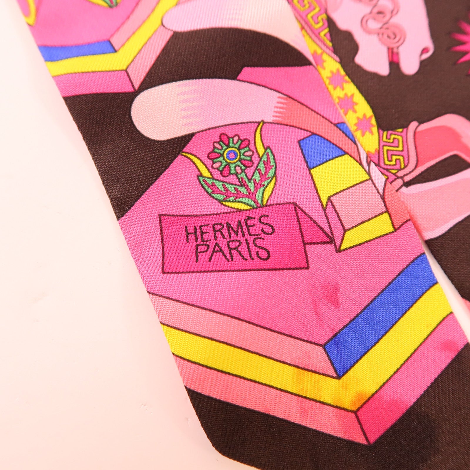 HERMES 絲質Twilly絲巾