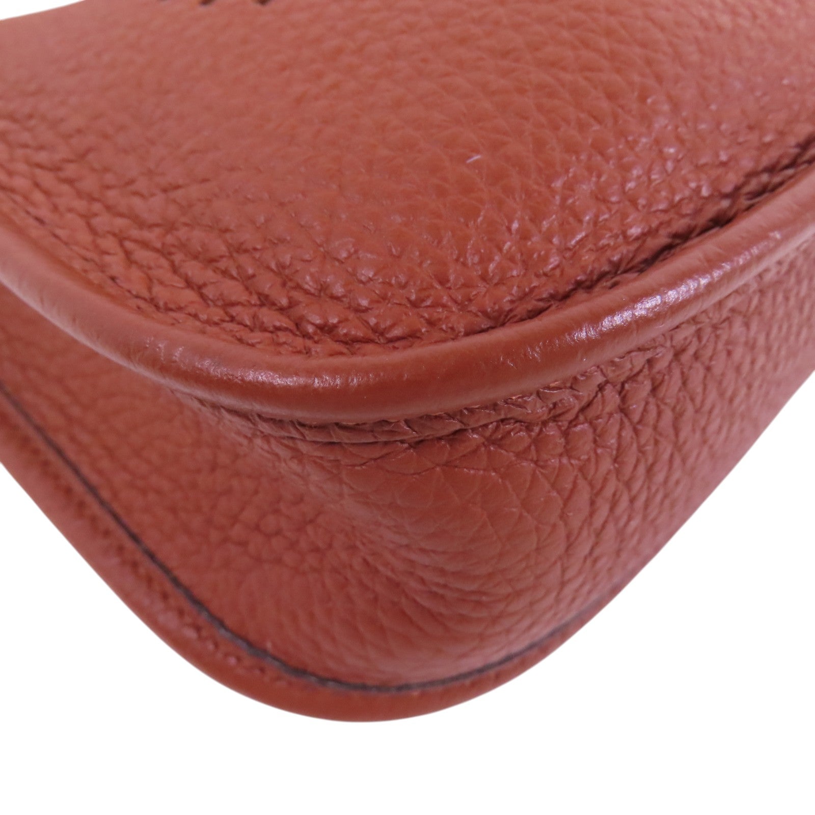 HERMES Clemence皮革Evelyne TPM金扣肩背袋