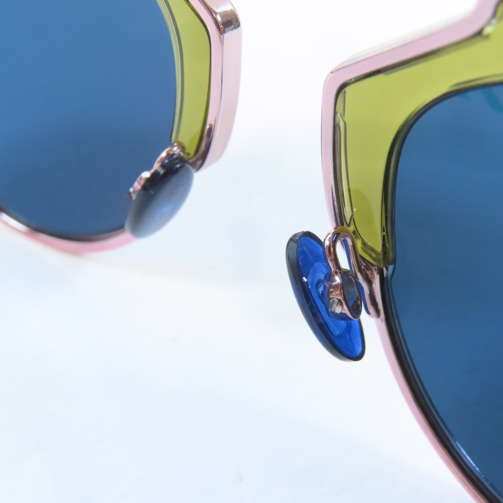 Dior 金屬/PVC So Real太陽眼鏡玫瑰金/藍色