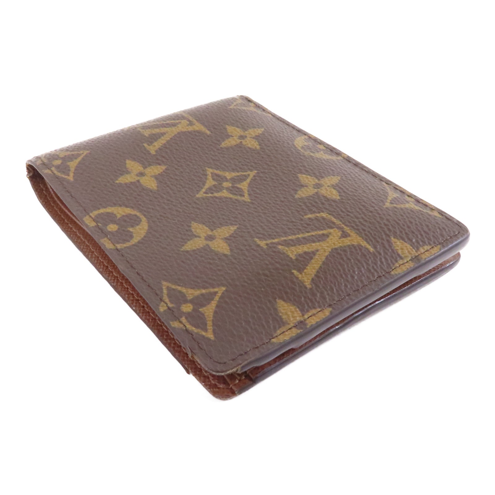 LOUIS VUITTON Monogram Multiple Wallet錢包棕色