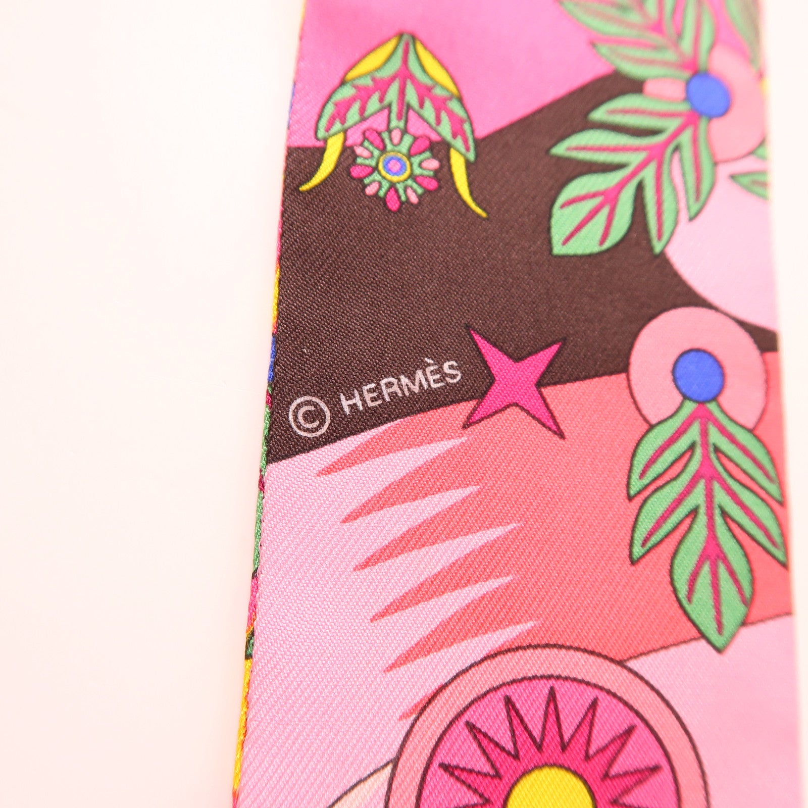HERMES 絲質Twilly絲巾