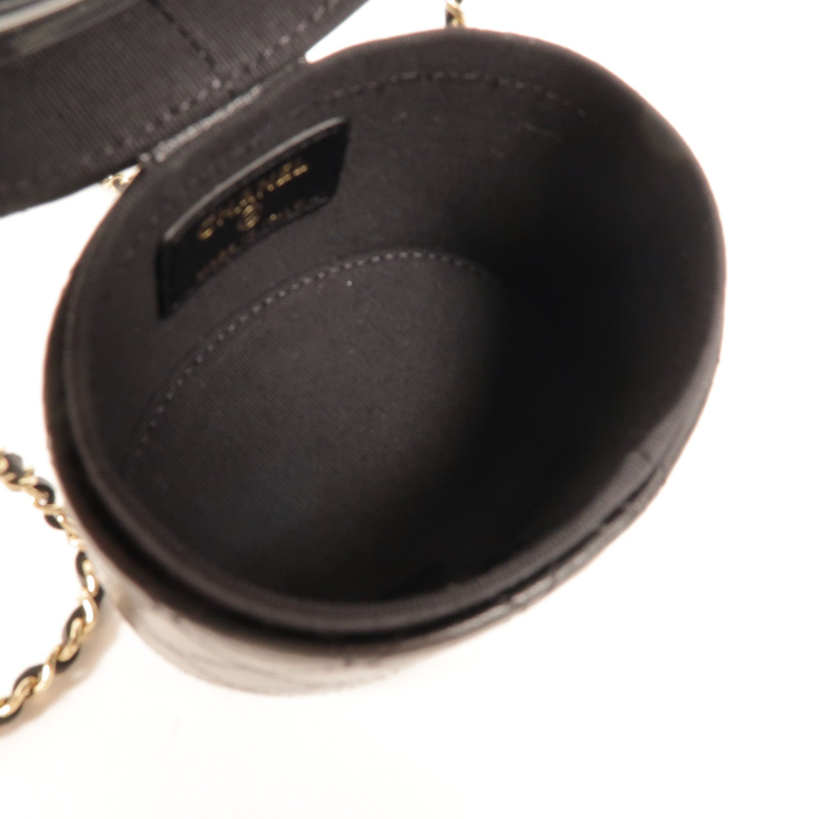 CHANEL 羊皮皮革Mini Round Vanity肩背袋