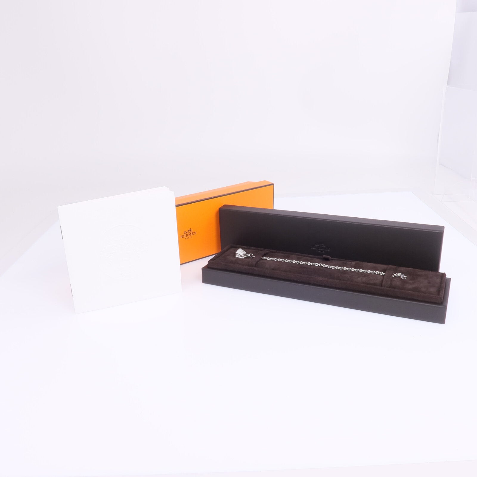 HERMES 【激減優惠】18K白金Amulettes Kelly Bracelet鑽石手鏈