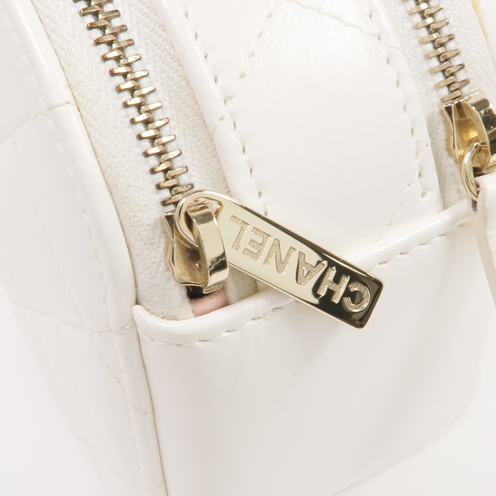 CHANEL 羊皮皮革2 Way Shoulder金扣手挽肩背兩用袋