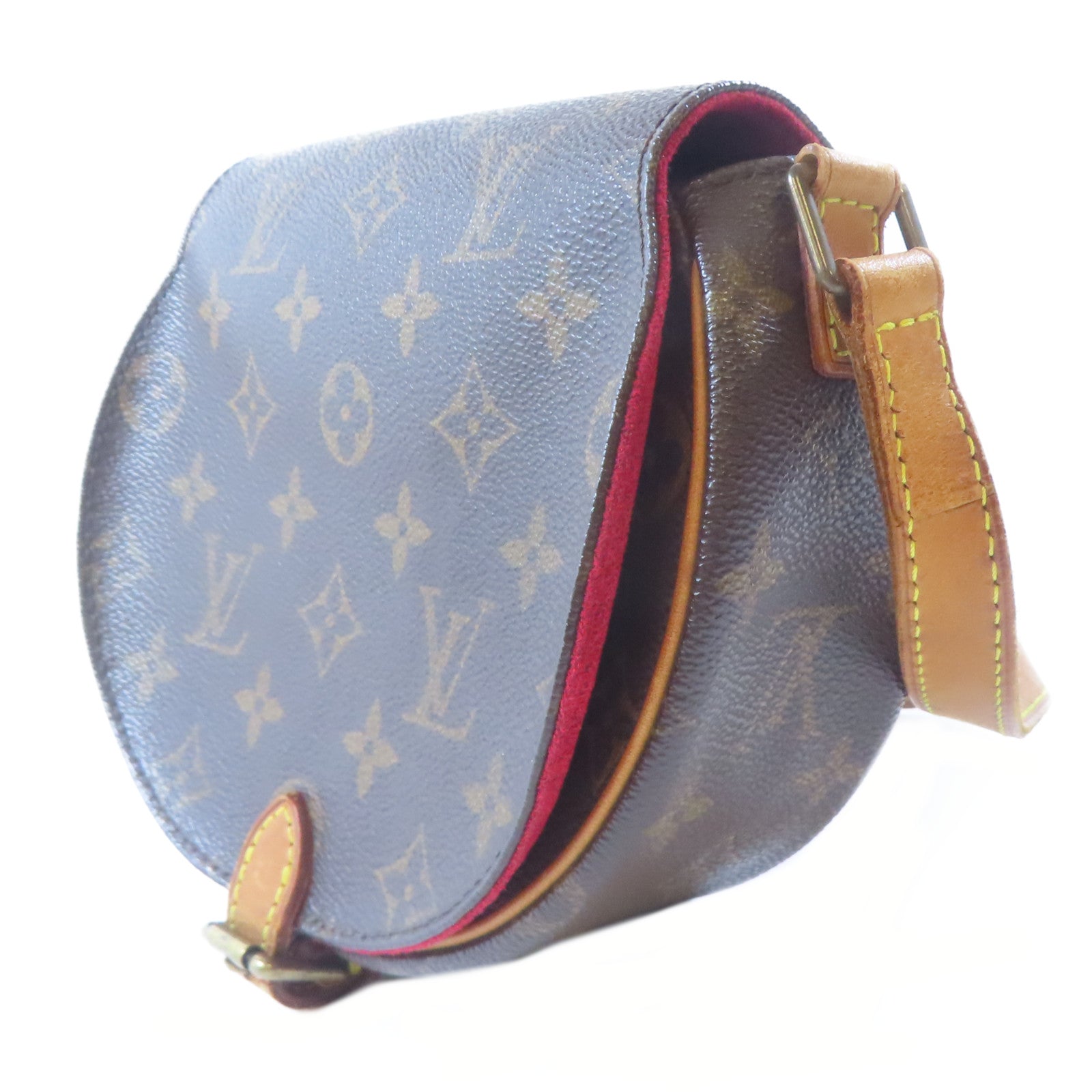 LOUIS VUITTON Monogram Tambourine金扣肩背袋棕色