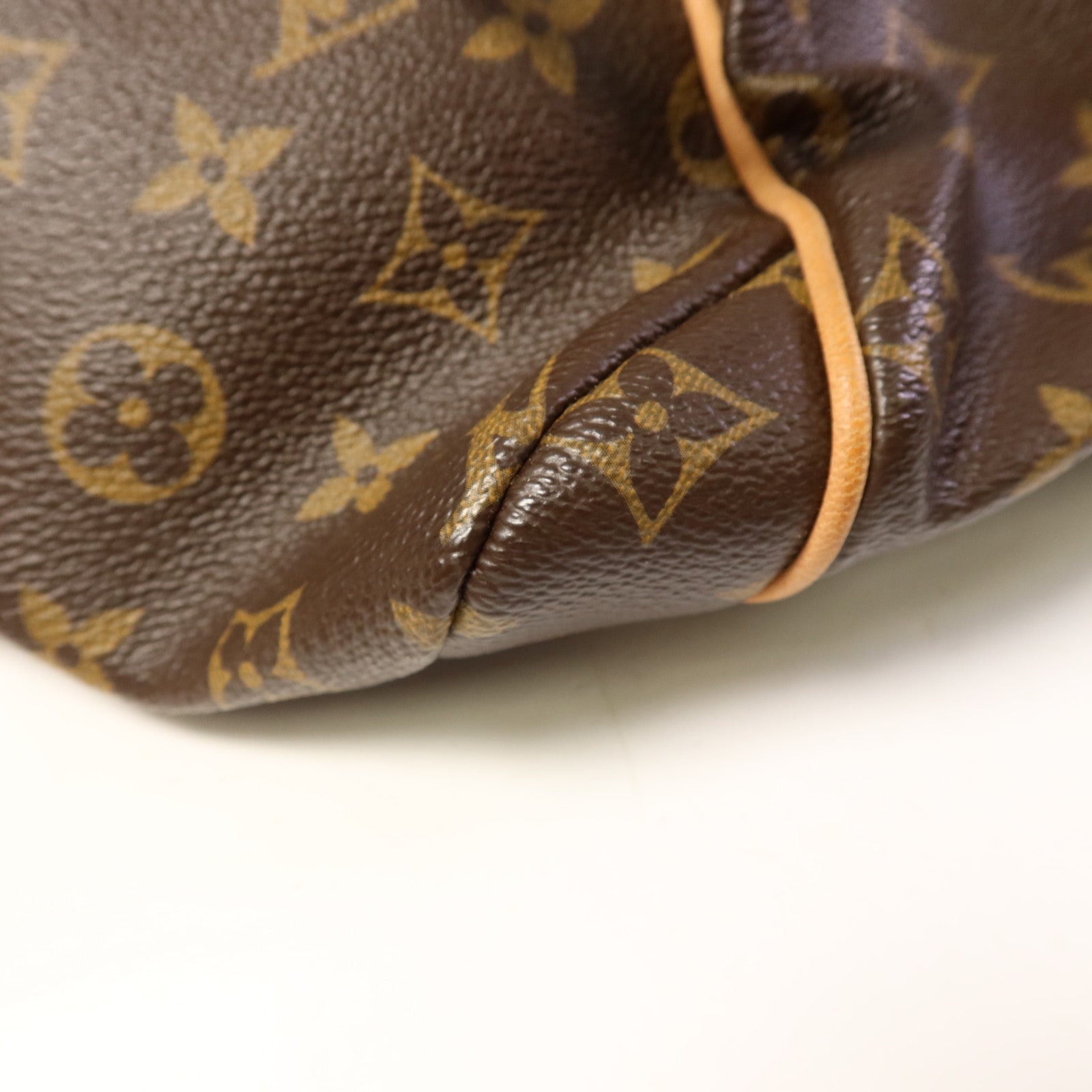 LOUIS VUITTON Monogram Totally MM金扣肩背袋棕色