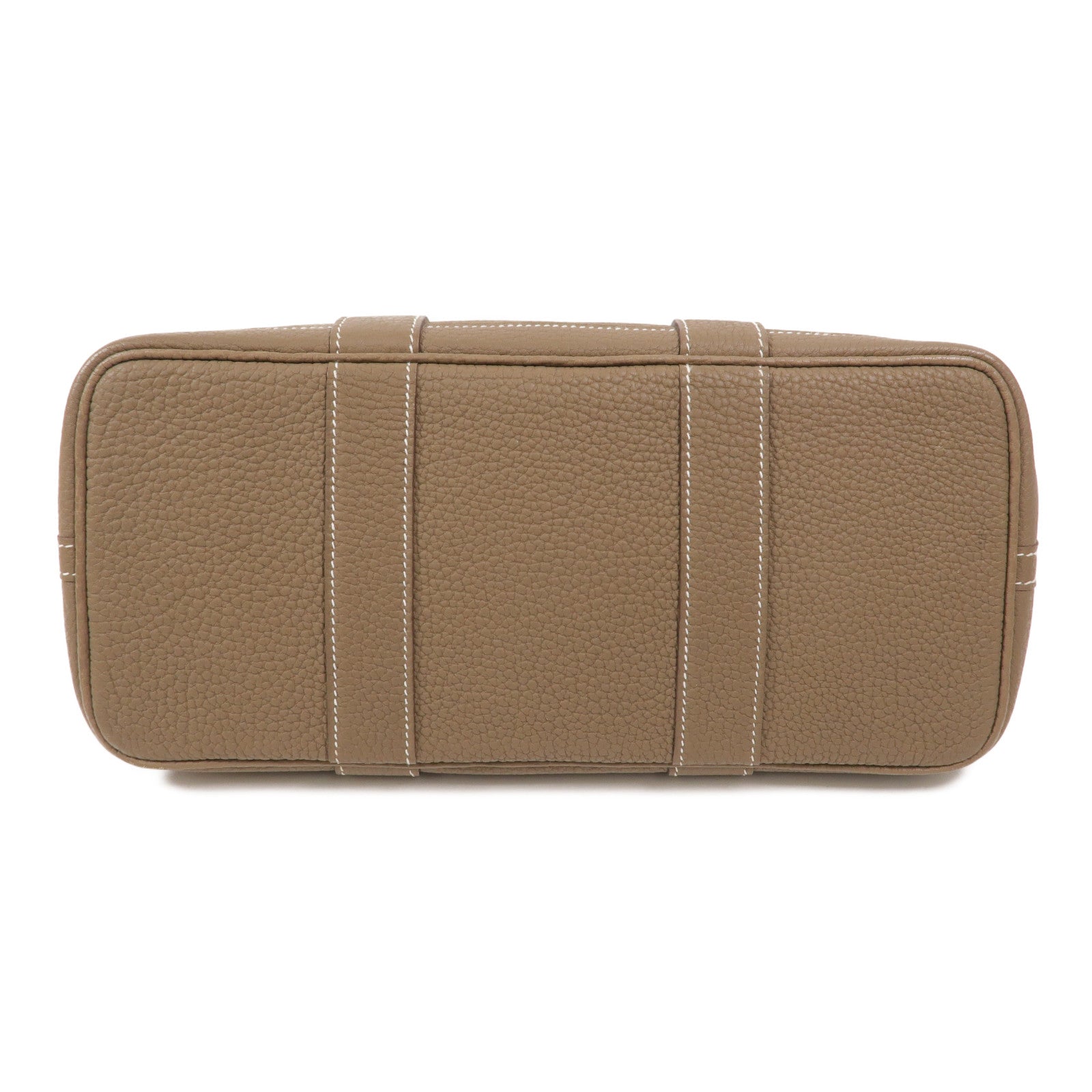 HERMES Negonda皮革Garden Party TPM手挽袋Etoupe