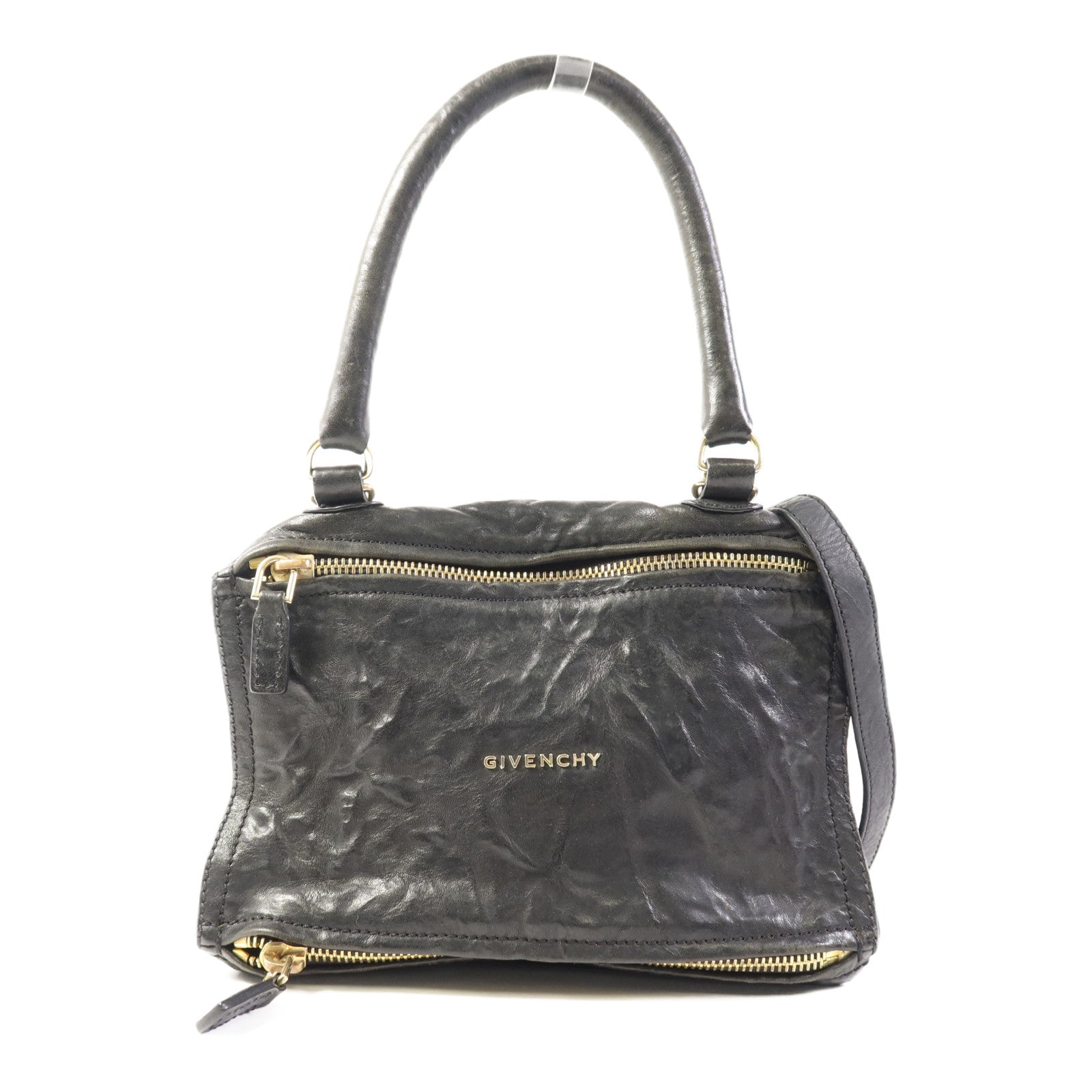 GIVENCHY 牛皮皮革Pandora金扣手挽肩背兩用袋
