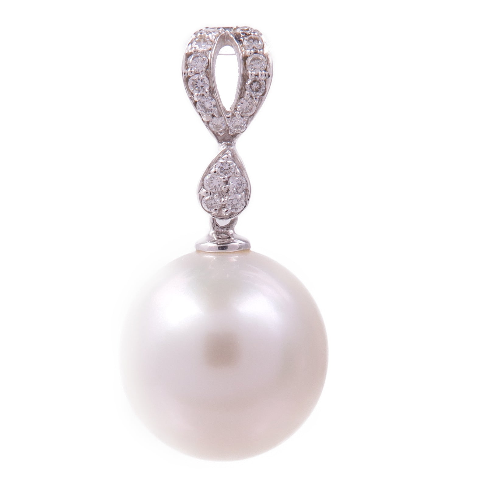 JEWELRY 18K白金Pendant Top珍珠吊墜